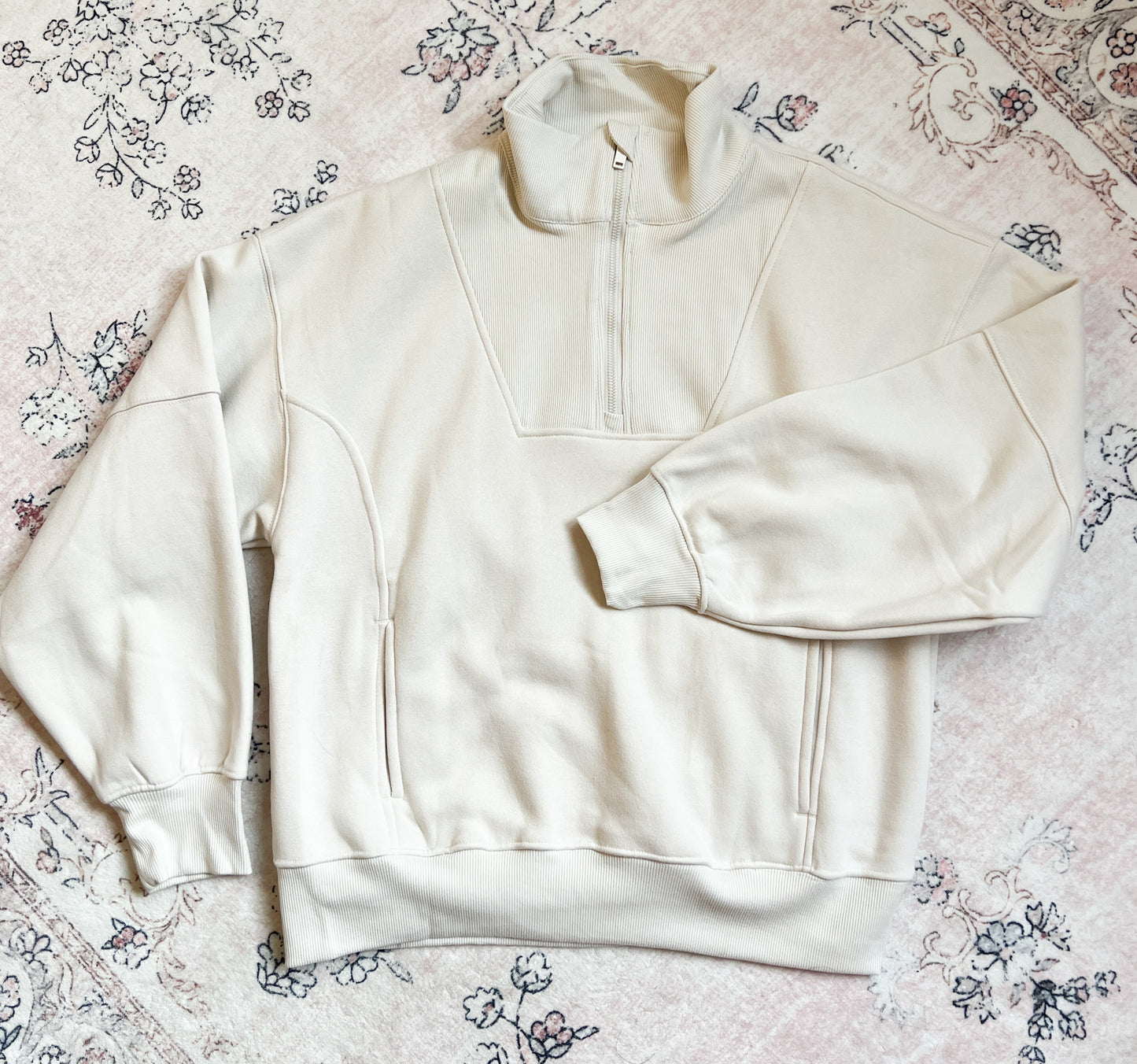 Lillian Fleece Quarter Zip Top