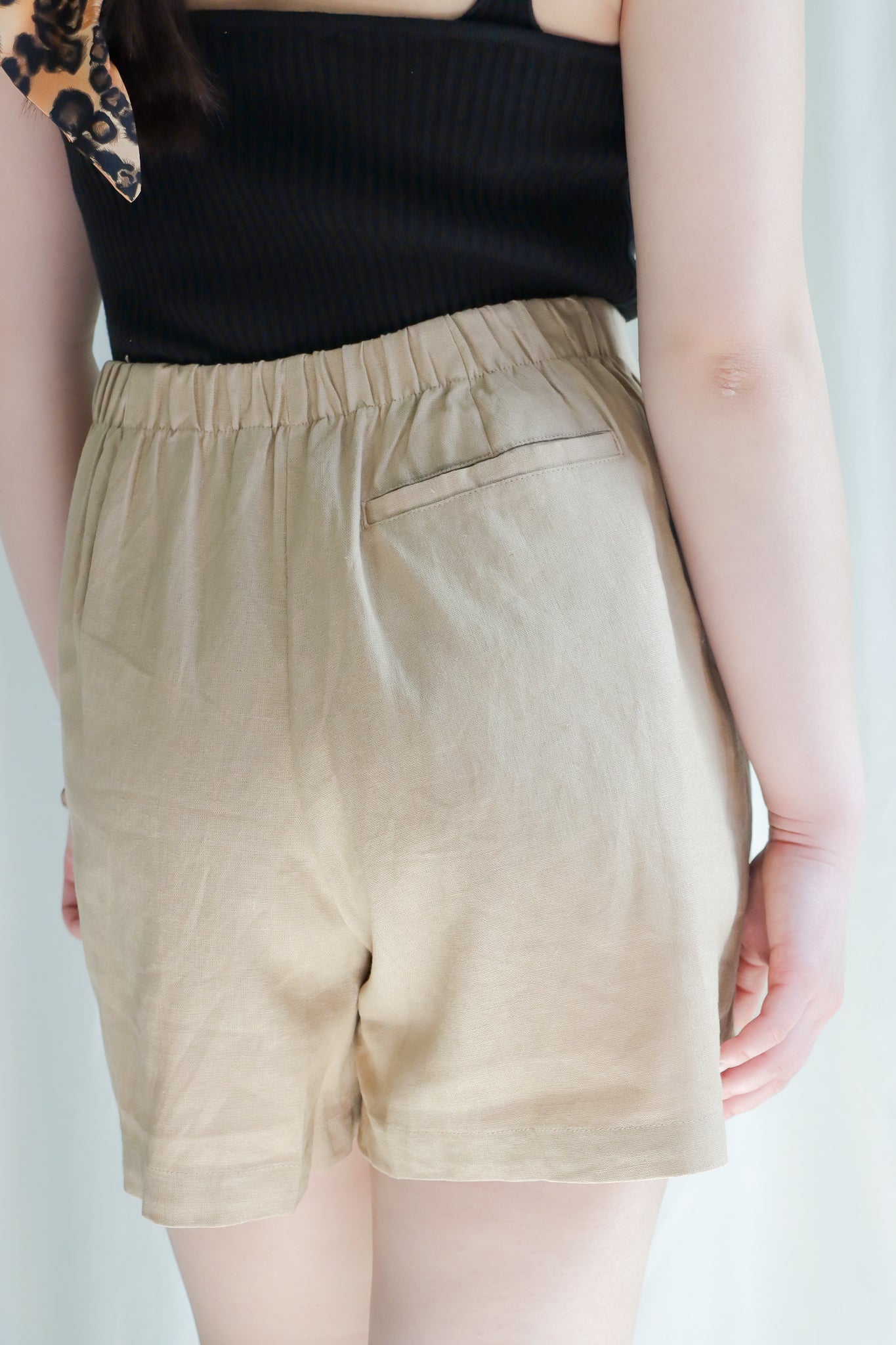 Madison Linen Wrap Skort