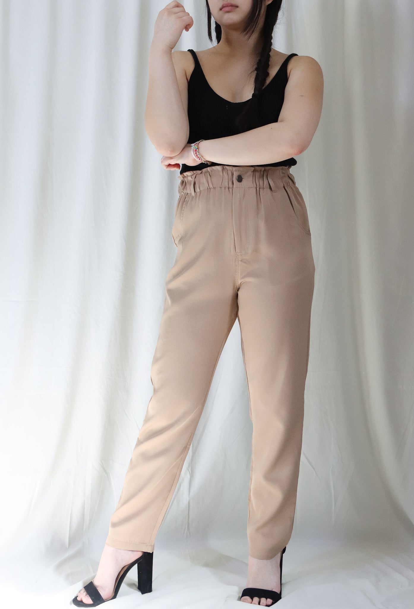 Rachel Paperbag Straight Pants