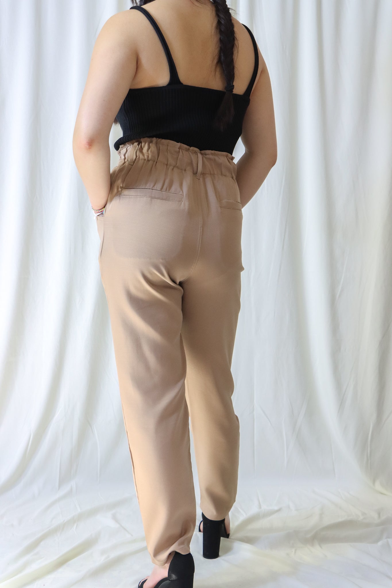 Rachel Paperbag Straight Pants