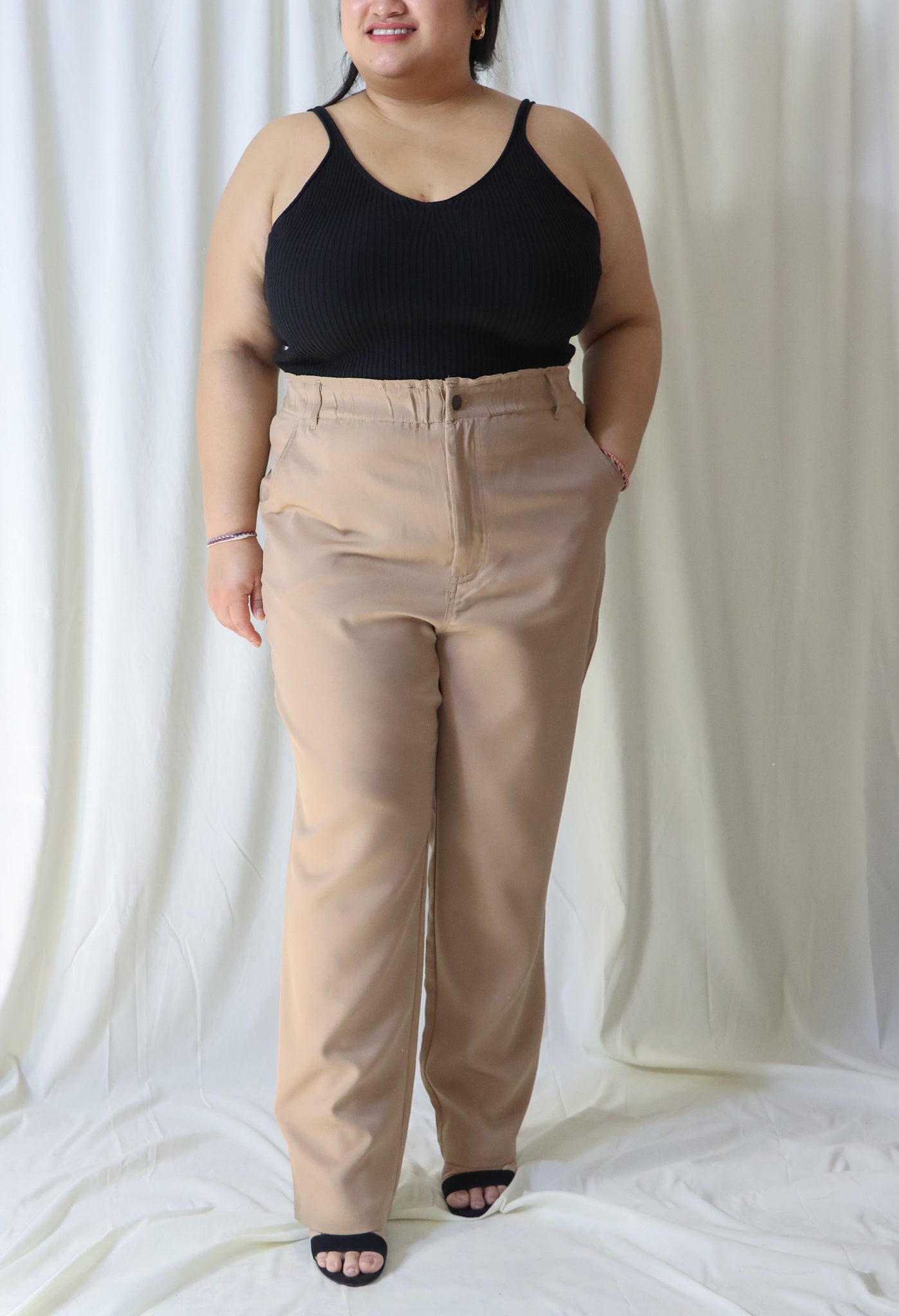 Rachel Paperbag Straight Pants