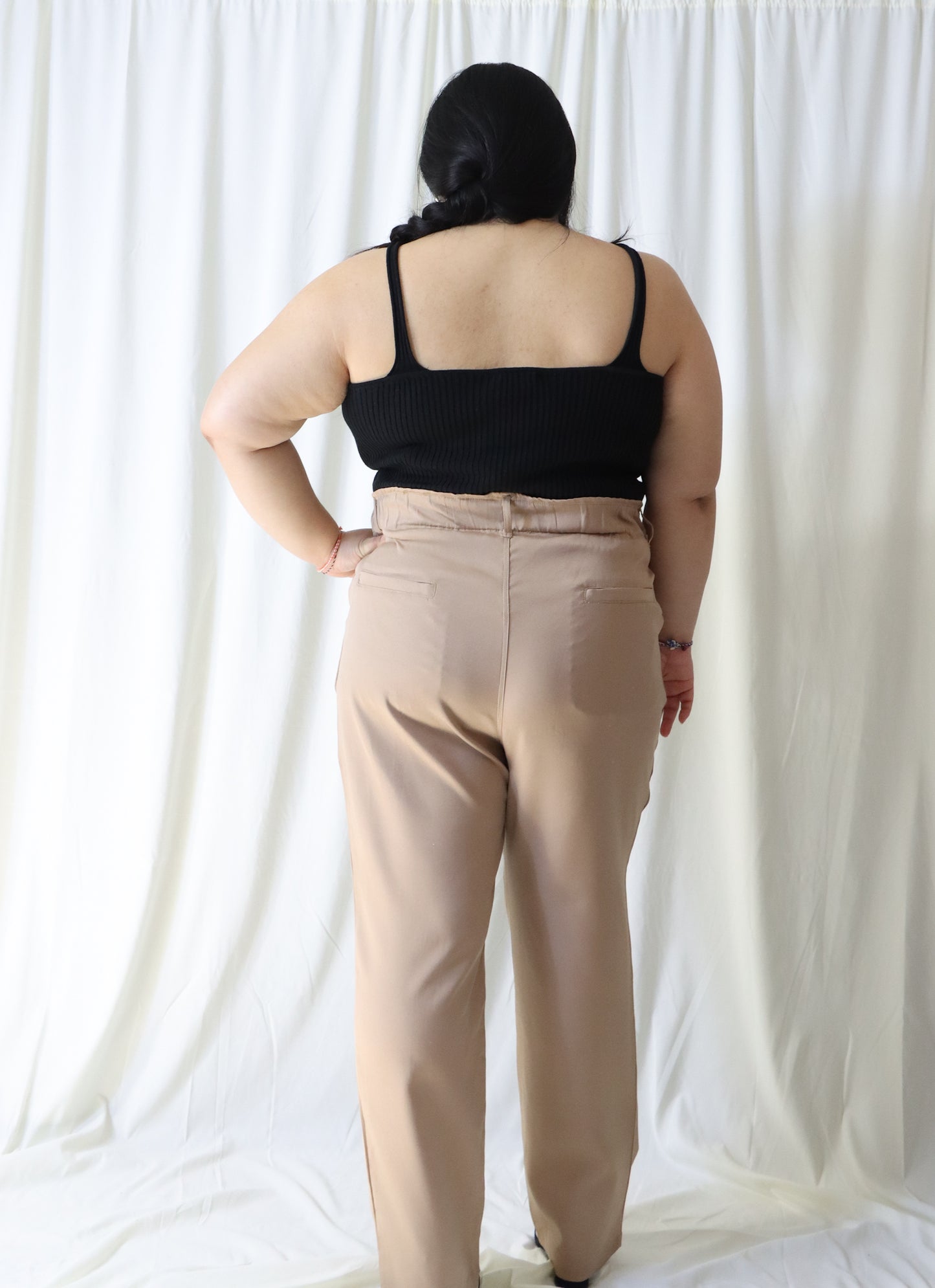 Rachel Paperbag Straight Pants