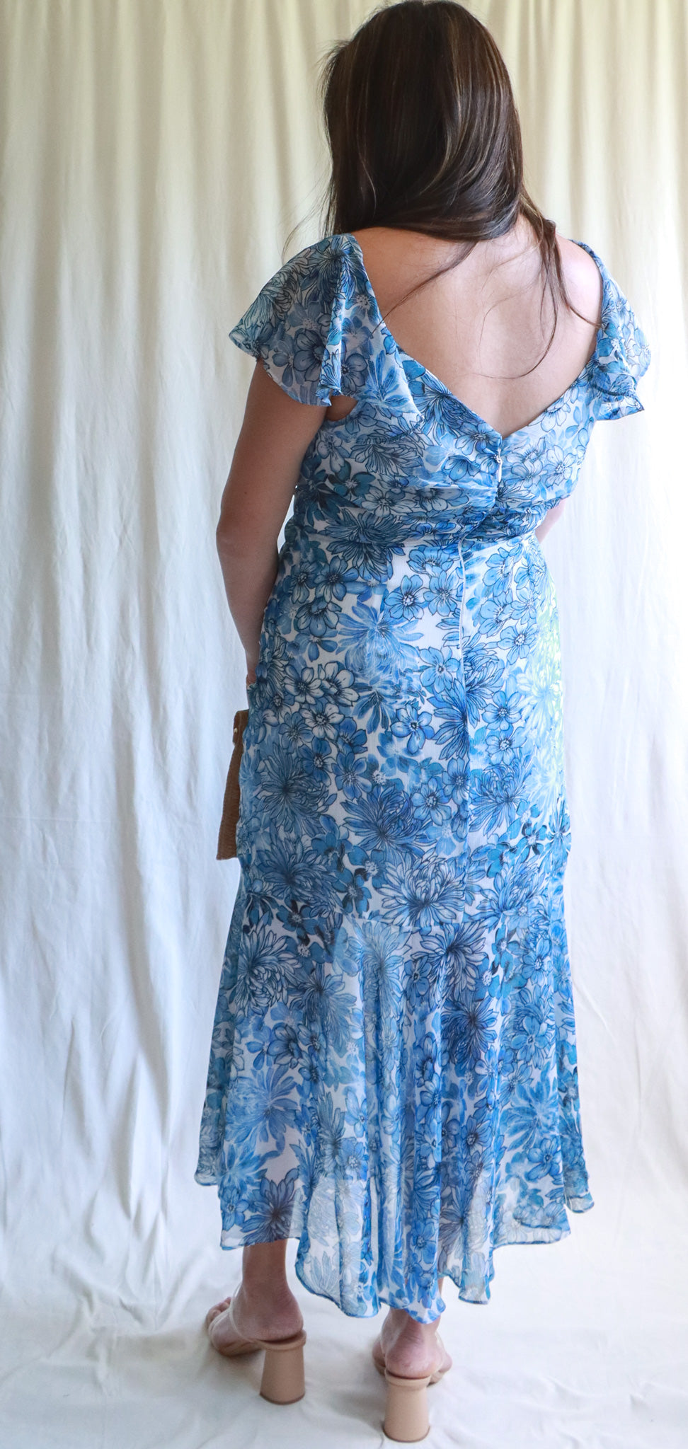 Tori Ruched Midi Dress
